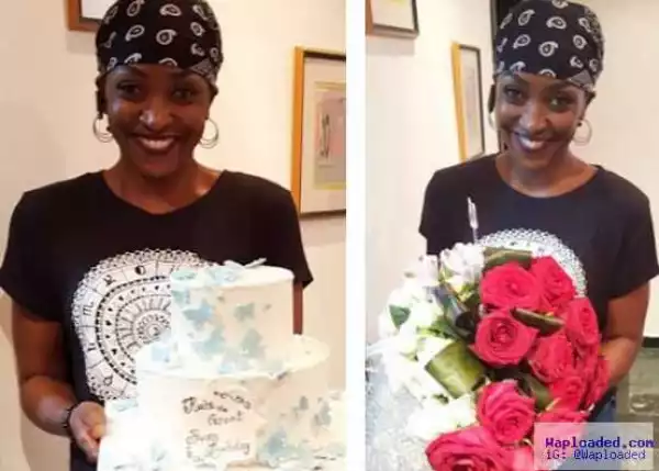 Kate Henshaw Turns A Year Older; All Smiles As She Poses With Her Birthday Cake